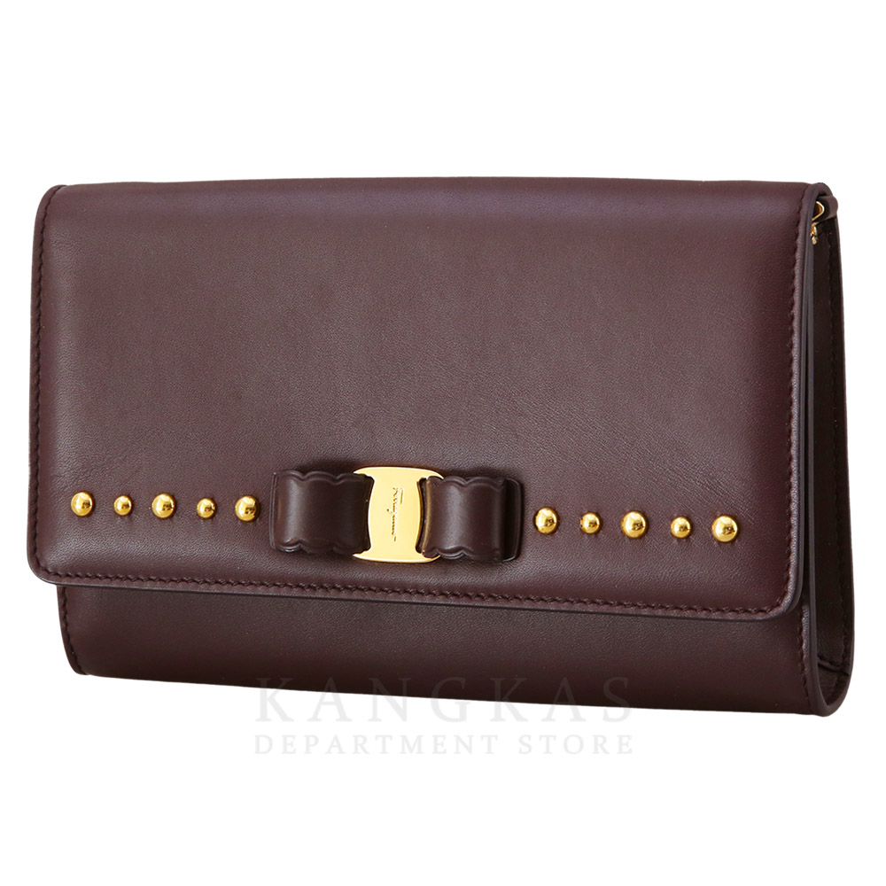 FERRAGAMO(USED)페레가모 간치니 스터드 미니 체인 크로스백